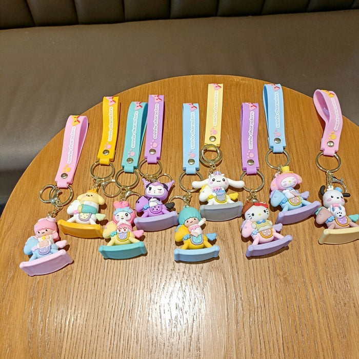 Wholesale Cartoon Doll Silicone Keychain JDC-KC-MingT075