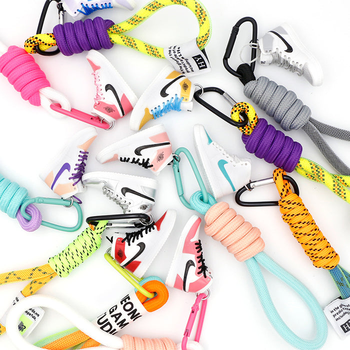 Wholesale Colorful Rope Pendant Keychain JDC-KC-QLP022