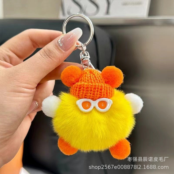 Wholesale  Coal Ball Bag Pendant  Doll Cartoon Car Keychain