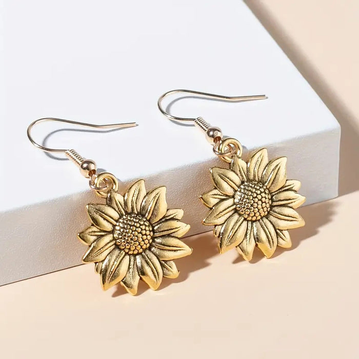 Wholesale sunflower high-grade elegant earrings new