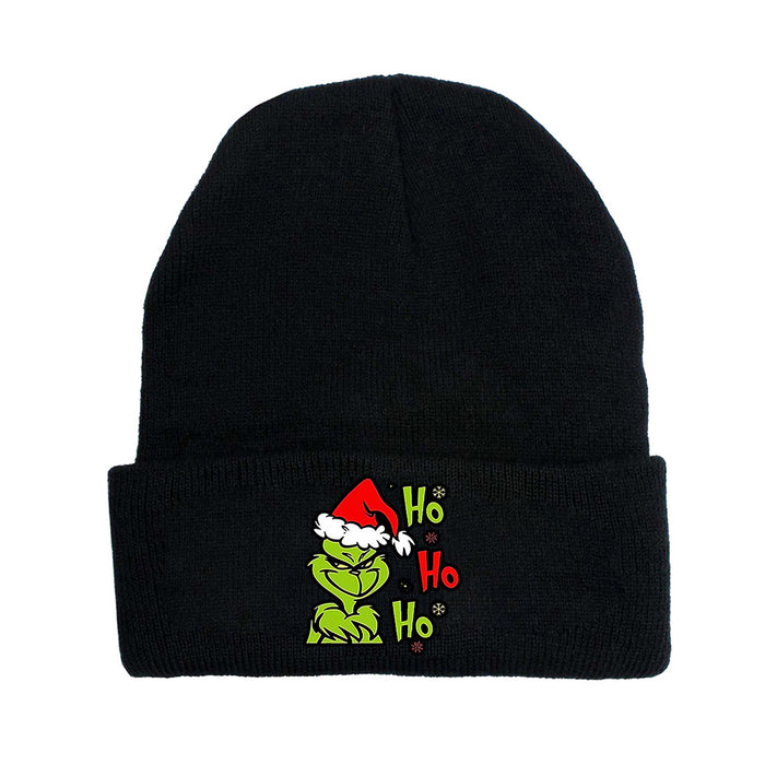 Wholesale Christmas Knitted Hat Green Hair Monster Wool Hat JDC-FH-JunC006