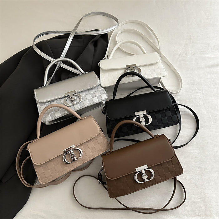 Wholesale Fashionable retro PU small square bag, popular single shoulder crossbody bag