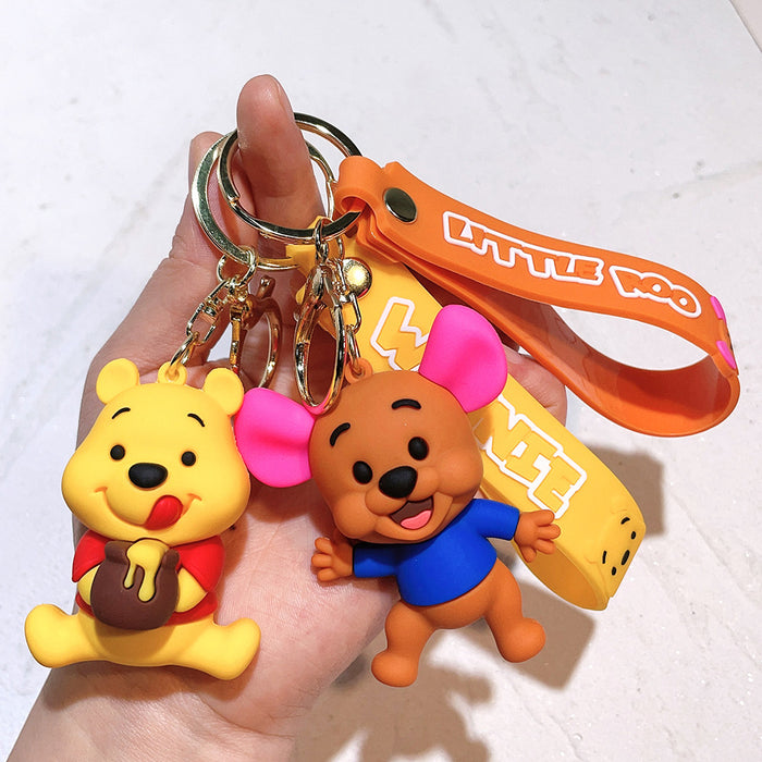 Wholesale Cartoon doll keychain,  cute bag charm,  silicone