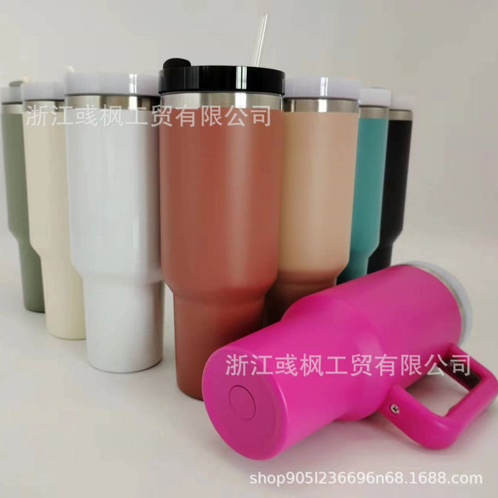 Wholesale Trendy Insulated Stainless Steel Water Bottle 40oz with Handle MOQ≥2