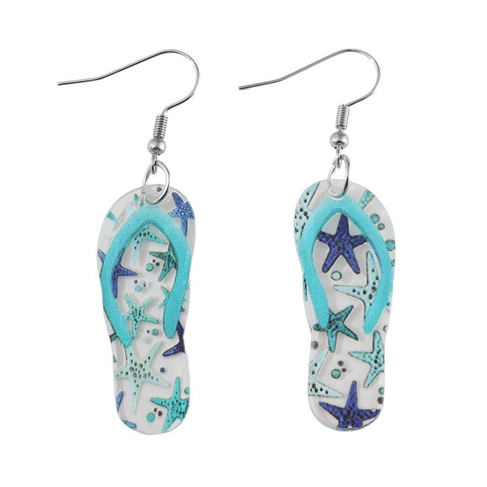 Wholesale Ocean Style Acrylic Drop Earrings for Everyday Wear Jewelry Accessory