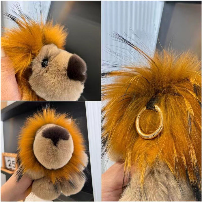 Wholesale Little Lion Pendant, Cute Plush Doll, Car Keychain