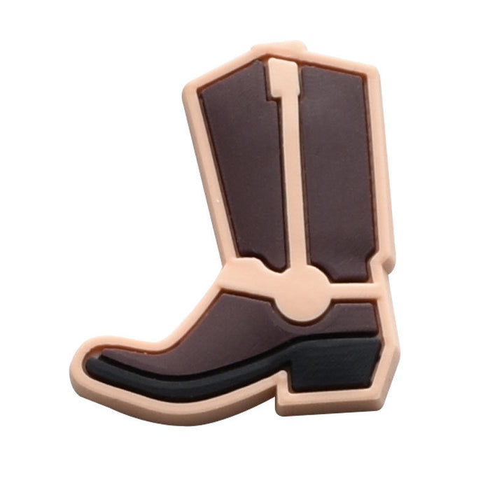 Wholesale 100 PCS PVC Cartoon Western Cowboy Style Cow Pattern DIY Shoe Buckle JDC-SC-RYY005