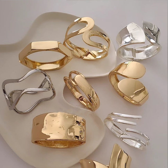 Wholesale New Jewelry Personalized Bracelet Metal Wind Alloy Bracelet Open Handpiece