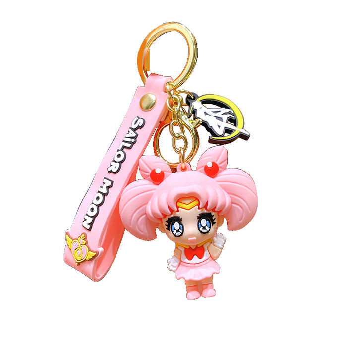 Wholesale Cartoon 3D Silicone Doll Keychain JDC-KC-MZL007