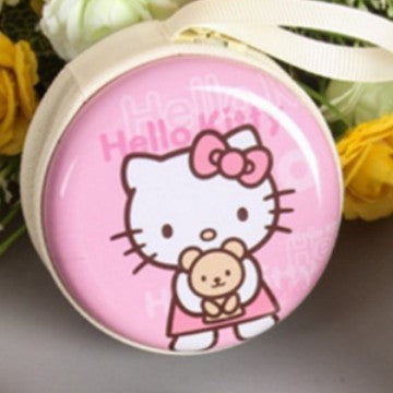 Wholesale Cute Cartoon Cat Printed PU Coin Purse Earphone Case Stylish Bag Charm Boutique Gift