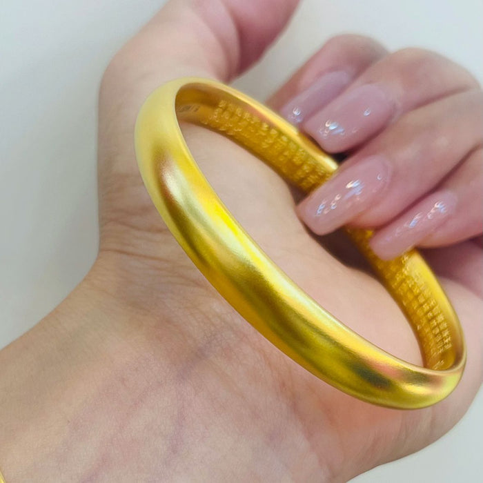 Wholesale Heart Sutra Gold Plated Agate Bangle Fashion Accessory Gift For Her Boutique Resale