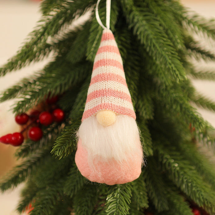 Wholesale Christmas Decorations Christmas Knitted Small Pendant Christmas Tree Faceless Old Man Doll Pendant Small Hanging