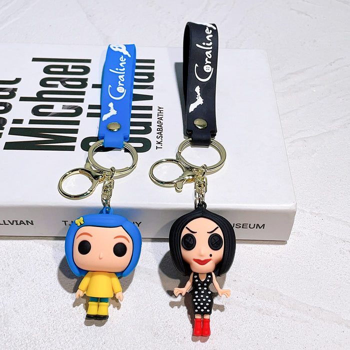 Wholesale Cartoon Anime Silicone Keychain JDC-KC-Qiwei040