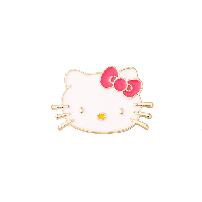 Wholesale Cartoon Cute Metal Cat Badge Brooch