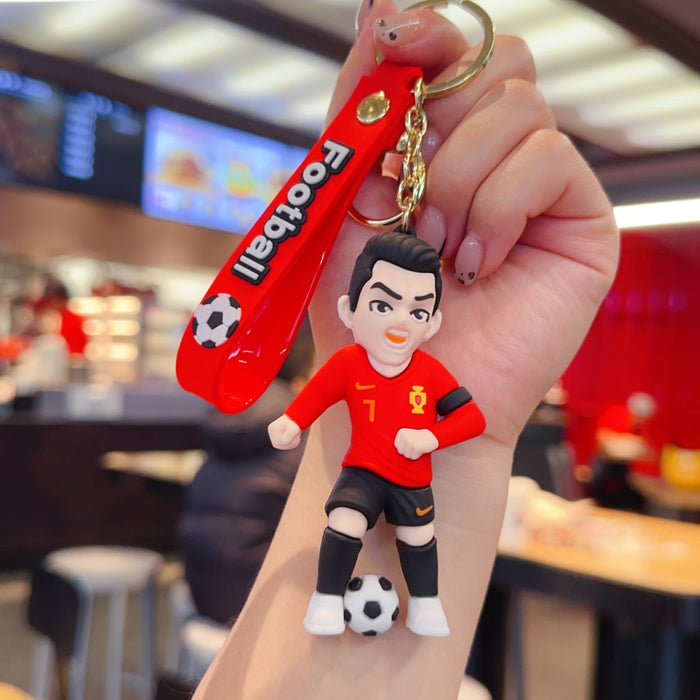 Wholesale Cartoon Football World Cup Star Keychain