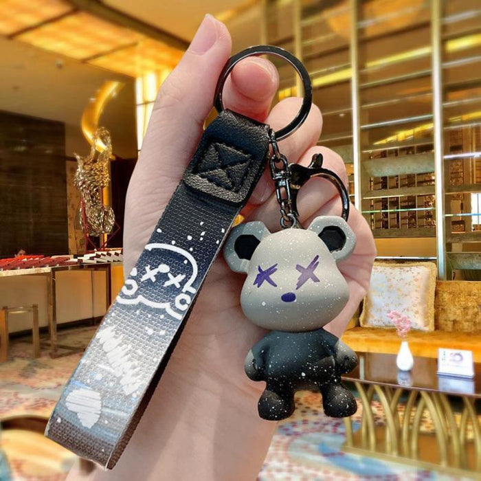 Wholesale Cartoon Bear Resin Doll Keychain JDC-KC-MingT047