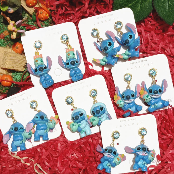 Wholesale Cute Cartoon Resin Earrings JDC-ES-Xingj031