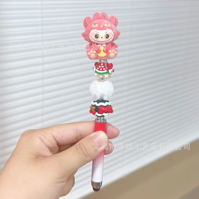 Wholesale DIY Cute Beaded Pen for Mobile Phones and Tablets Touch Screen Gel Ballpoint Pen