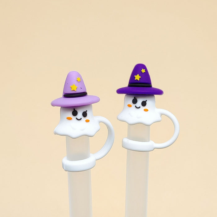 Wholesale 20pcs silicone straw cap cute fun straw plug dust plug  straw cap wh