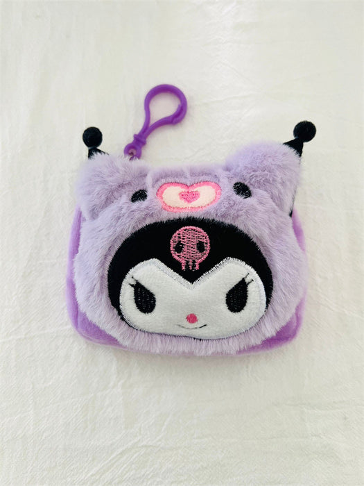 Wholesale Cute purple cartoon plush wallet