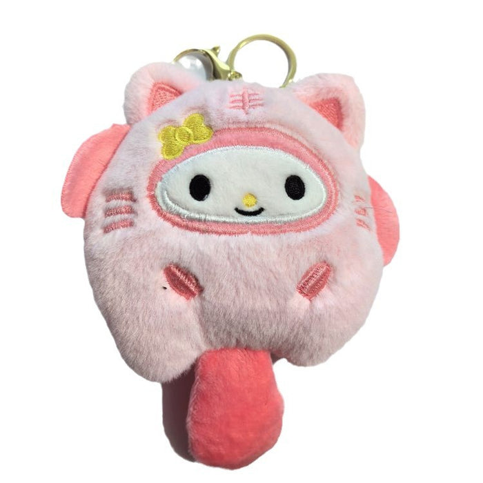 Wholesale Cute plush keychain pendant cartoon doll ornaments key chain claw machine gift