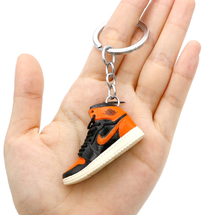 Wholesale PVC Mini Basketball Shoe Keychain JDC-KC-QLPing008