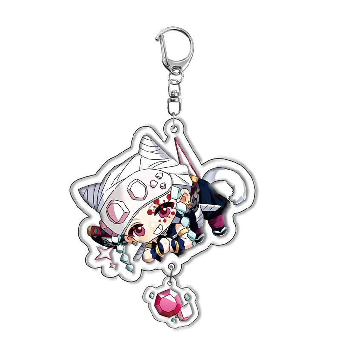 Wholesale 10pcs/set Acrylic double-sided keychain anime peripheral pendant