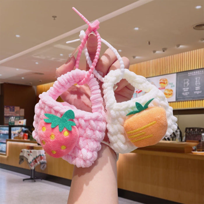 Wholesale Handmade Crochet Fruit Keychain - Cute Pineapple Coin Purse MOQ≥2
