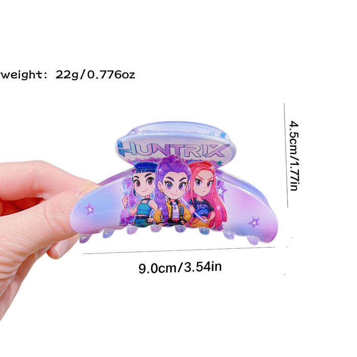 Wholesale 12 pcs Cute KPOP Anime Plastic Hair Clips for Kids