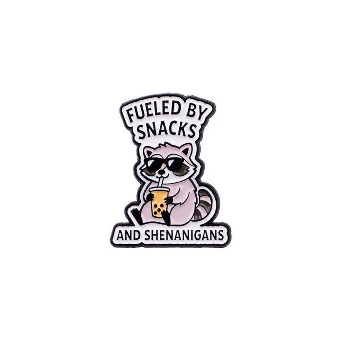 Wholesale 3pcs Raccoon metal lettering clothing bag decoration brooch