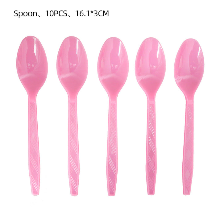 Wholesale Mermaid Theme Tableware Tablecloth Paper Cup Tissue Paper Tray Pink Fishtail Decoration Birthday Party Layout