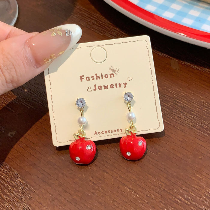 Wholesale Cute Red Earrings Studs Set for Everyday Jewelry Accessory