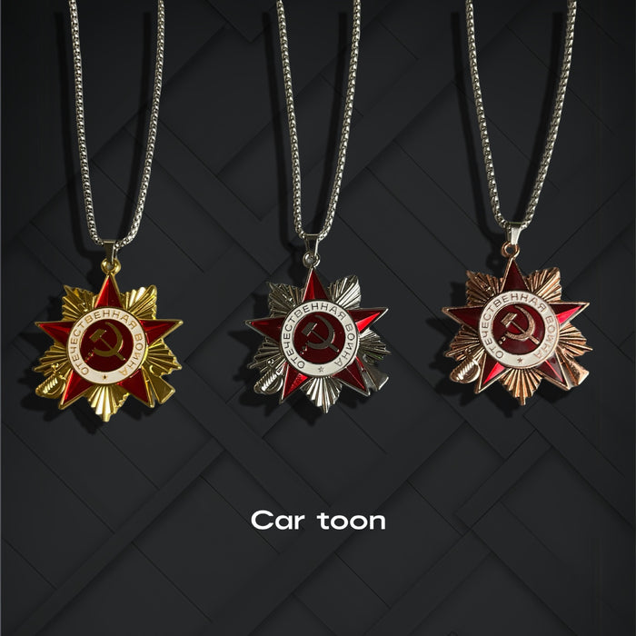 Wholesale Necklace, sickle, brooch, commemorative medal, student book, packaging decoration, metal badge