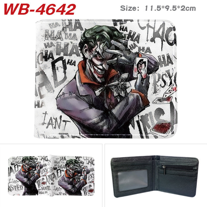 Wholesale Fashion Retro Superhero Bifold Wallet PU Leather Card Holder For Men Women