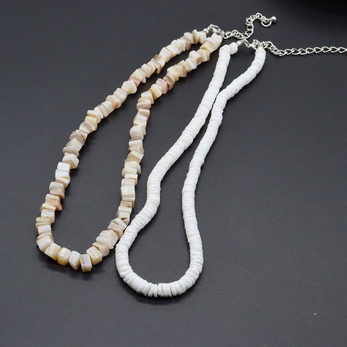 Wholesale broken shell necklace female bracelet suit European and American shell necklace