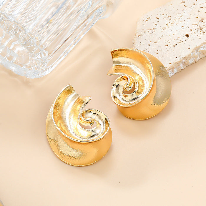 Wholesale Threaded Alloy Earrings JDC-ES-JL205