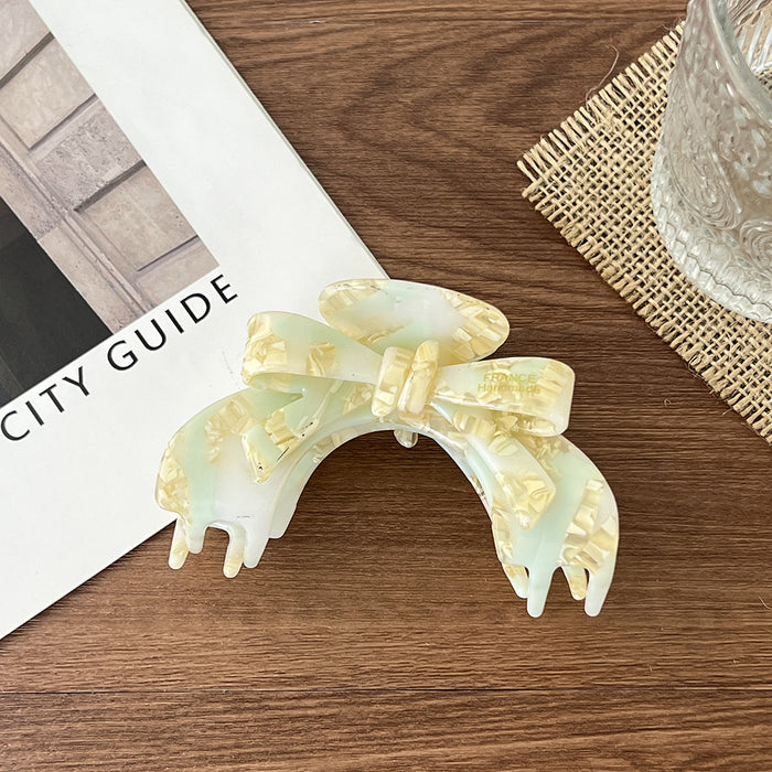 Wholesale Bow Grab Clip Elegant Acetic Acid Hairpin