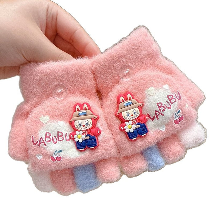 Wholesale Cute children' s winter thickened warm gloves