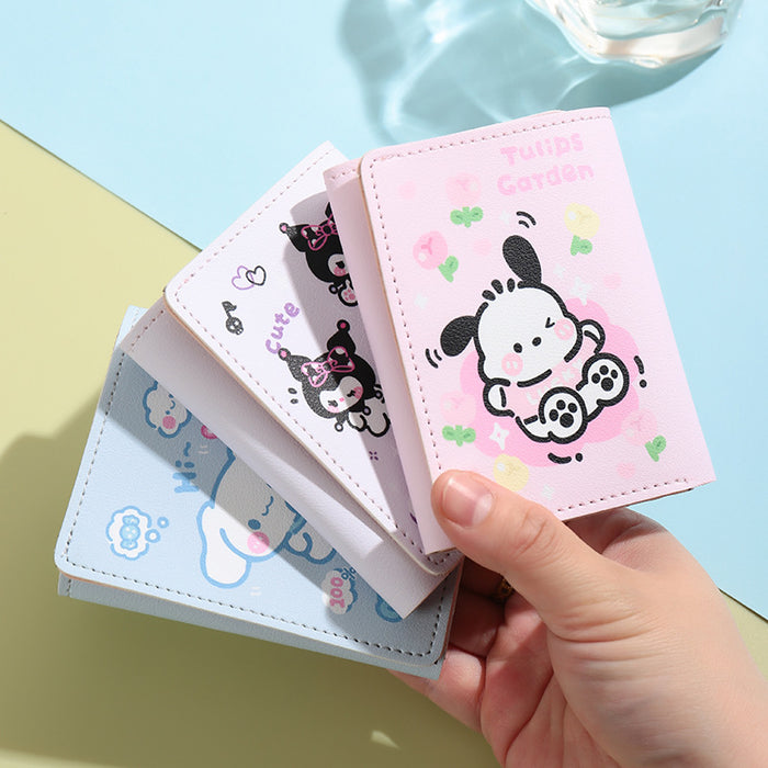 Wholesale  women's short wallet cute cartoon certificate coin purse card bag