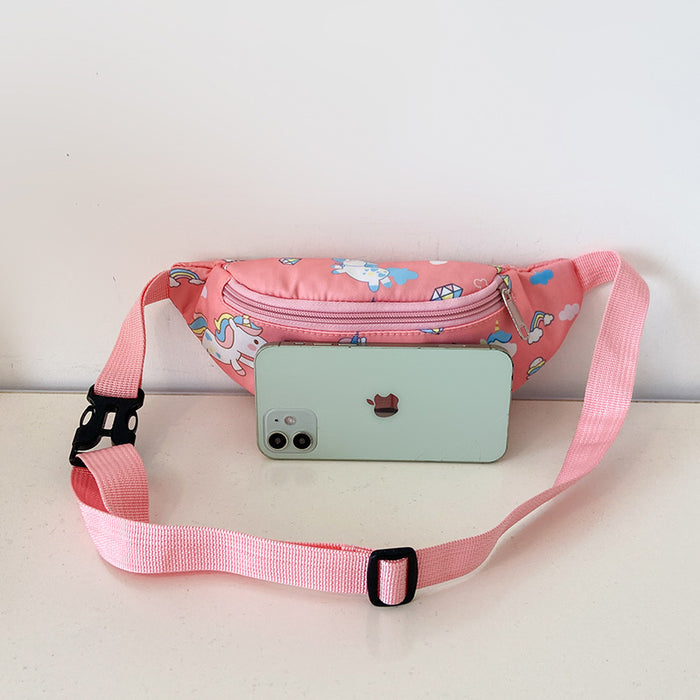 Wholesale children's waist bag cartoon dinosaur bag fashion girls coin purse chest bag