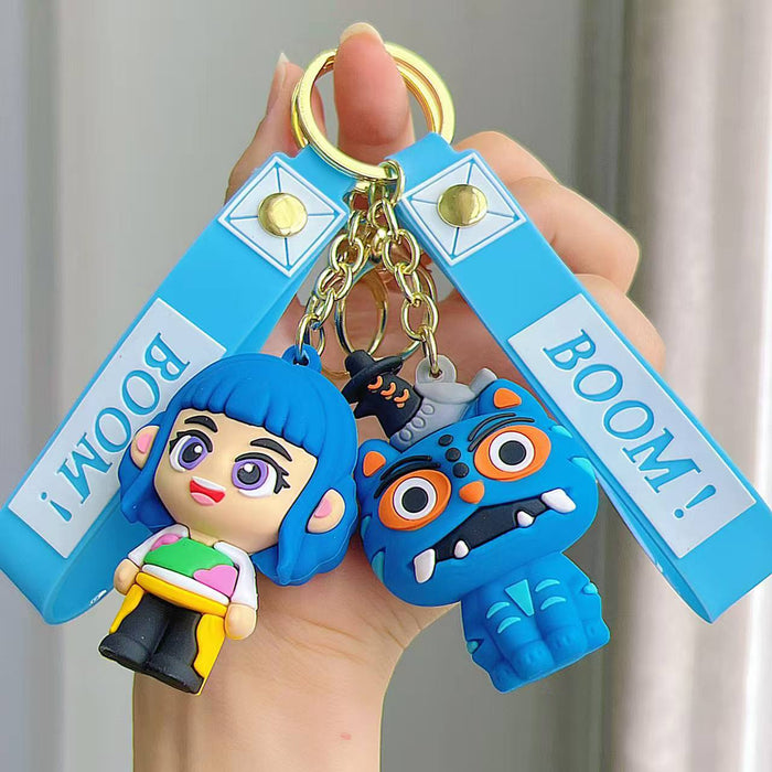 Wholesale KPOP Cute silicone cartoon keychains