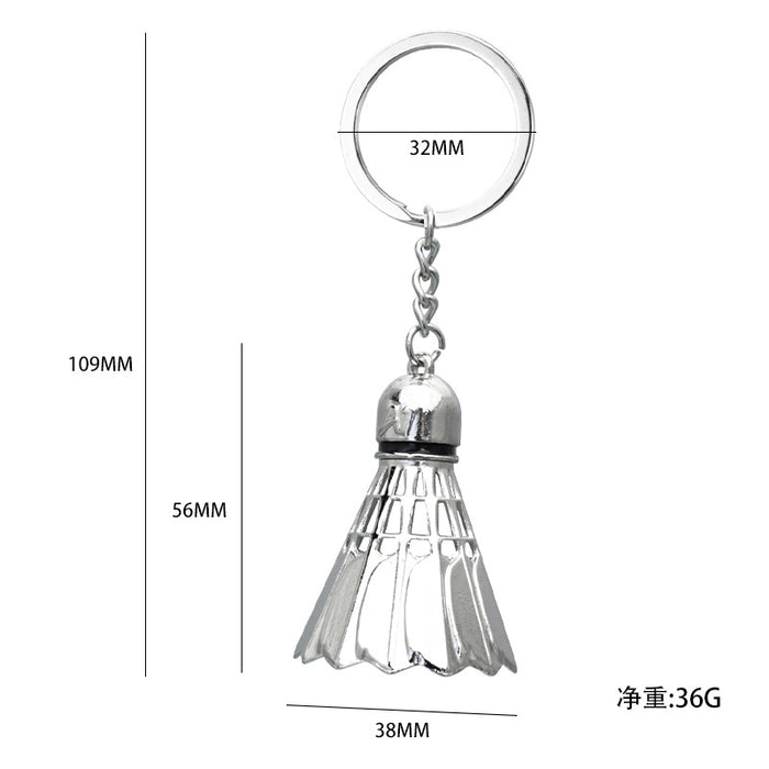 Wholesale Pickleball metal keychain car keychain pendant cultural and creative pickleball mini pickleball small gift