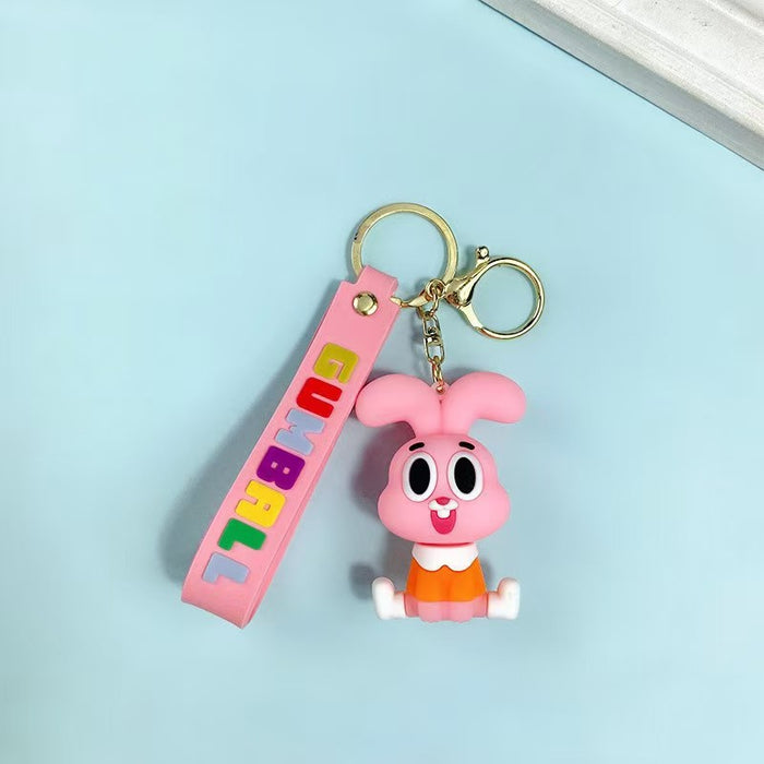 Wholesale Cute cartoon anime keychains in various colors
