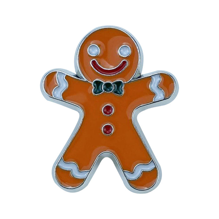 Wholesale Christmas Santa Reindeer Snowman Alloy Brooch Pin Chic Holiday Fashion Accessory MOQ≥2