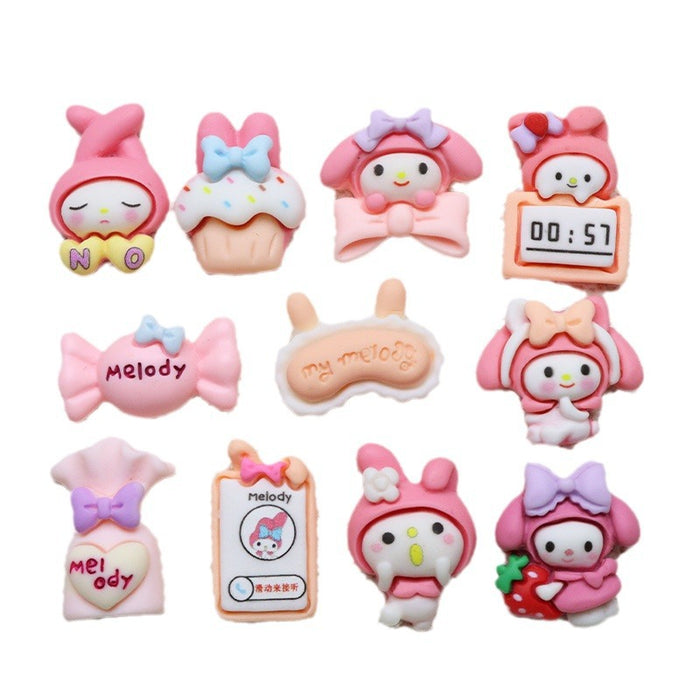 Wholesale 10pcs Cartoon 3D Doll Accessories DIY Resin Accessories JDC-FK-YaoL010