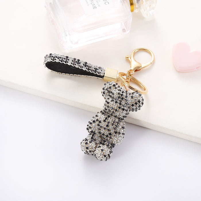 Wholesale Creative Cartoon Diamond Bear Doll Keychains JDC-KC-JFan011