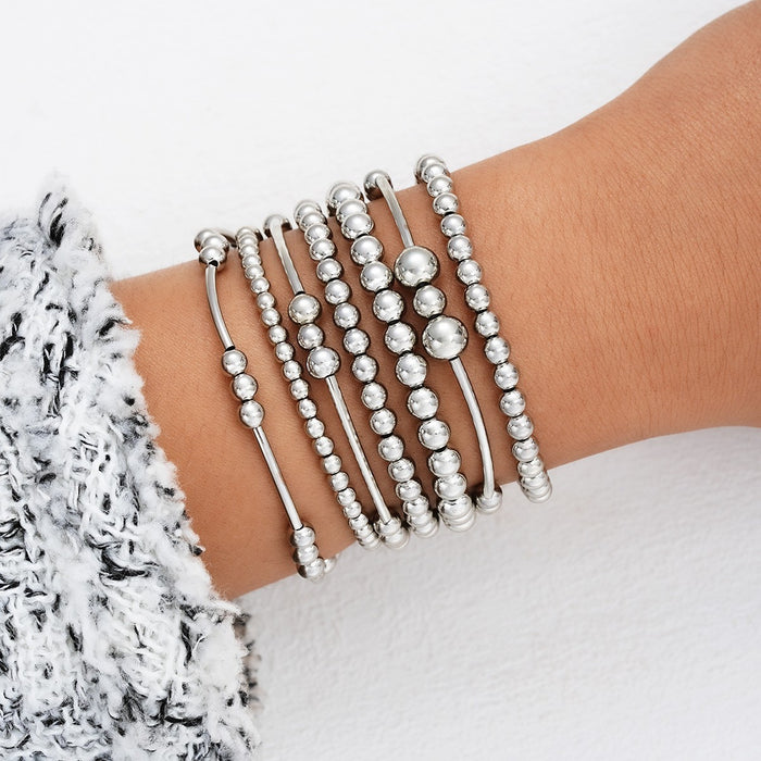 Wholesale CCB round pearl bow bracelet