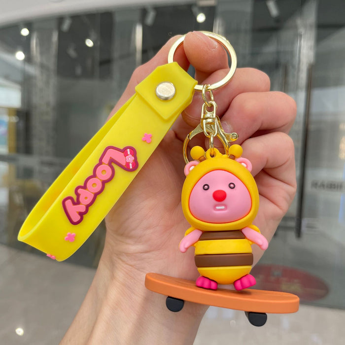 Wholesale Keychain cartoon figurine backpack pendant car keychain