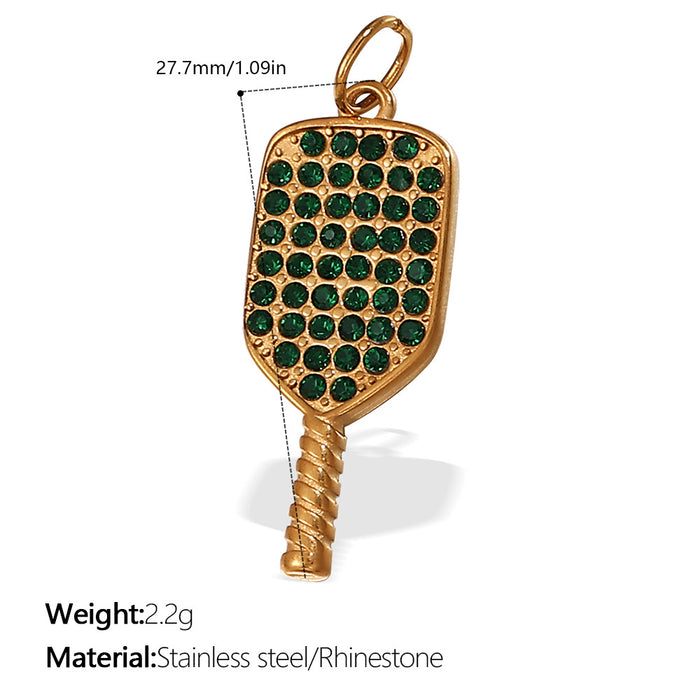Wholesale  Pendant Accessories Inlaid Rhinestone All-match Pendant Inlaid Glass Stone Round Pendant Necklace