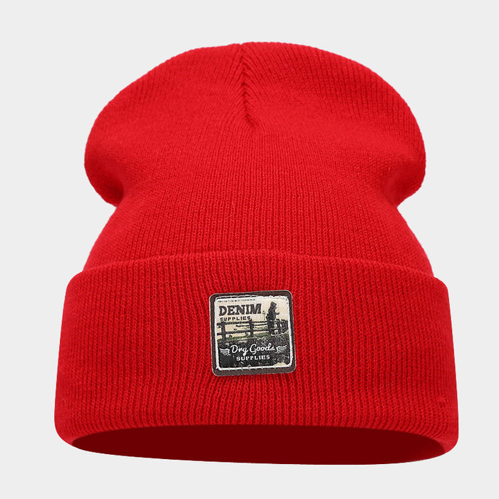 Wholesale Label Acrylic Warm Knitted Hat JDC-FH-LvYi055